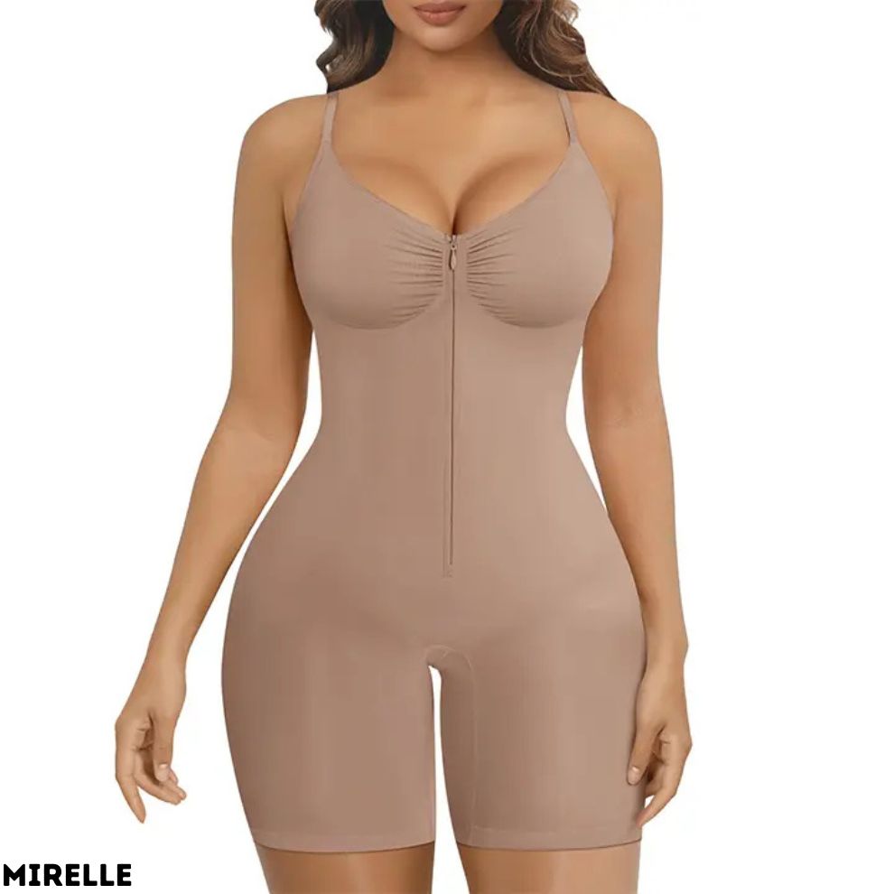 Mirelle SculptFit Seamless Zip-Up Tummy Control Bodysuit