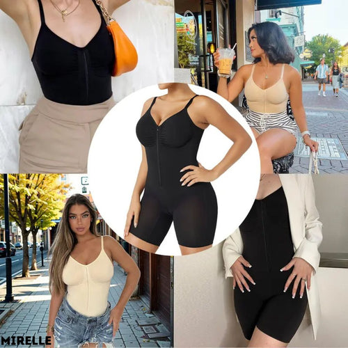 Mirelle SculptFit Seamless Zip-Up Tummy Control Bodysuit