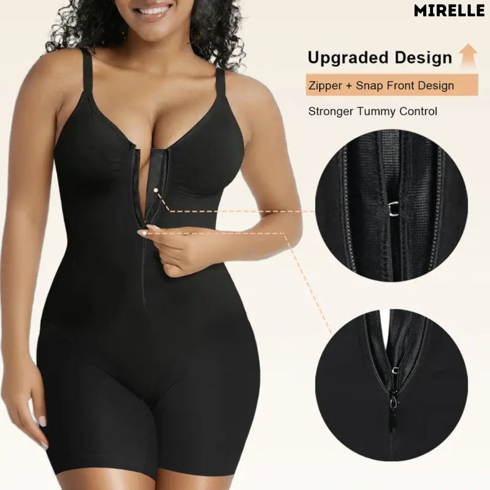 Mirelle SculptFit Seamless Zip-Up Tummy Control Bodysuit