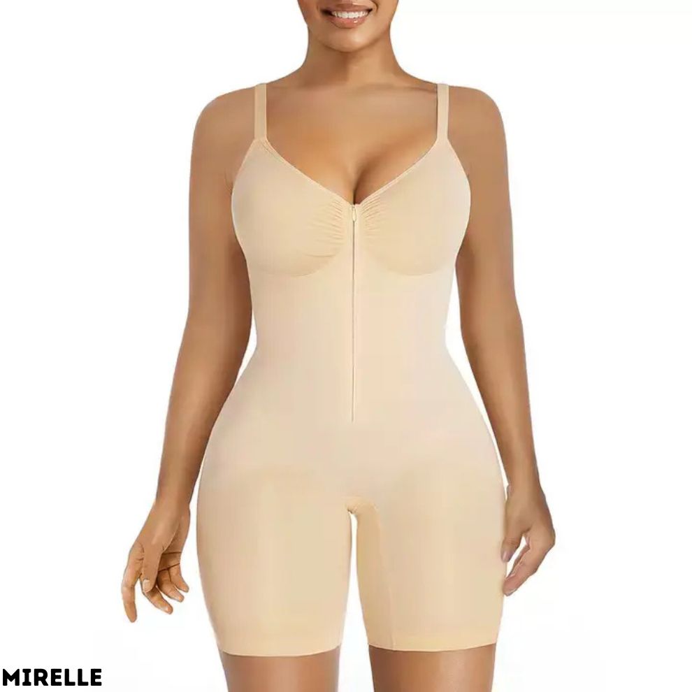 Mirelle SculptFit Seamless Zip-Up Tummy Control Bodysuit